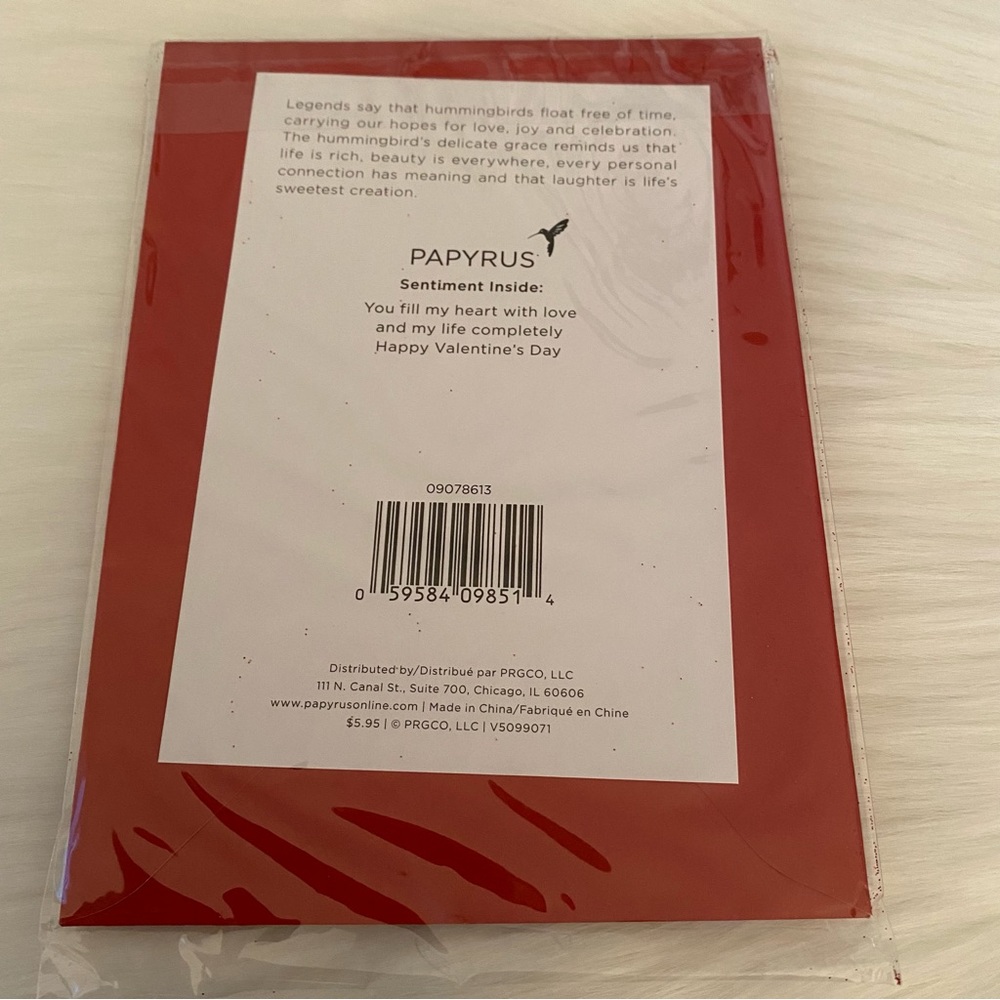 3/$15 NWT “Je t’adore” Happy Valentine’s Day Papyrus Card. “You fill my heart..” - Picture 2 of 3